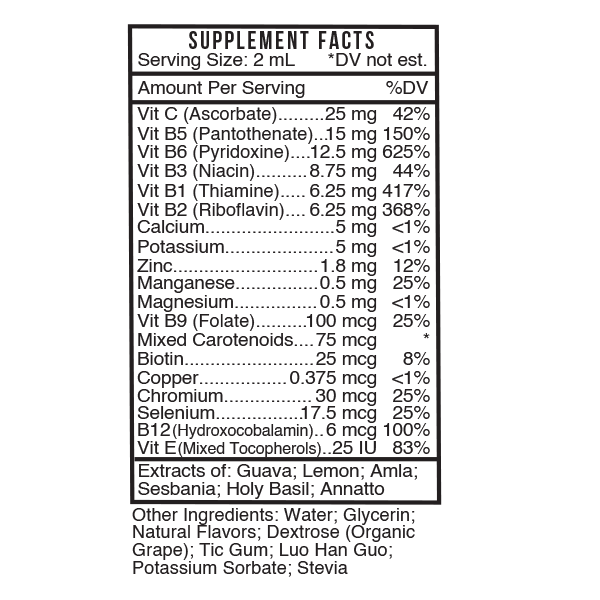 SpectraOne LQ Supplement Facts