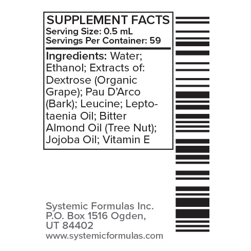 TVIVI Virox Tincture Supplement Facts