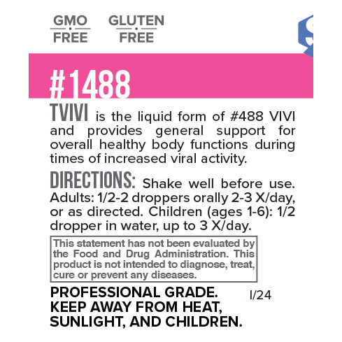 TVIVI Virox Tincture label information