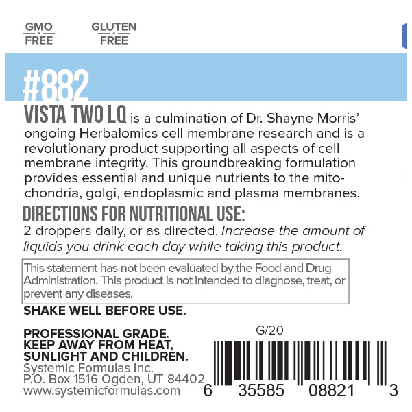 VistaTwo LQ label information