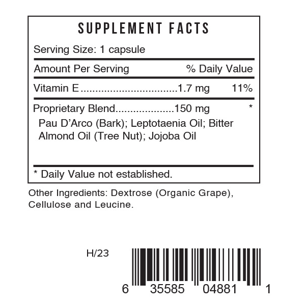 VIVI Virox Supplement Facts